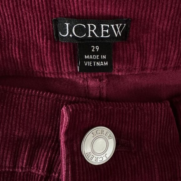 J. Crew 2023 High Rise Slim Demi Boot Corduroy Pant Women's Size 29 - Picture 3 of 10